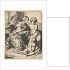 Virgin kneeling before Christ, 1610-42 by Pierre Brebiette