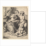 Virgin kneeling before Christ, 1610-42 by Pierre Brebiette