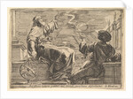 Two Philosophers Watching an Eclipse, 1615-42 by Pierre Brebiette