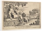 Bacchus, Satyr, and Lion, 1610-42 by Pierre Brebiette