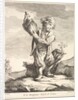 Little boy holding a vessel, from Premier Livre de Figures d'après les porcelaines de la M…, 1757 by Pierre Etienne Falconet