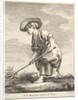 Little girl doing farm work, from Premier Livre de Figures d'après les porcelaines de la M…, 1757 by Pierre Etienne Falconet
