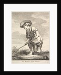 Little girl doing farm work, from Premier Livre de Figures d'après les porcelaines de la M…, 1757 by Pierre Etienne Falconet