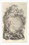 Frontispice pour le 'Tombeau de Guillaume III by Pierre-Louis de Surugue
