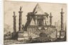 View of a Funerary Monument and Crypt, ca. 1760 by Pierre Moreau