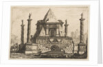 View of a Funerary Monument and Crypt, ca. 1760 by Pierre Moreau