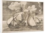 Fleet of Galleys Escorted by a Caravel from The Sailing Vessels, 1561-65 by Frans Huys