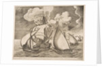 Fleet of Galleys Escorted by a Caravel from The Sailing Vessels, 1561-65 by Frans Huys