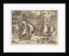 Three Caravels in a Rising Squall with Arion on a Dolphin from The Sailing Vessels, 1561-65 by Frans Huys
