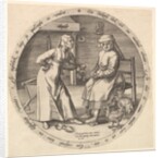 The Scolding Woman and the Cackling Hen, ca. 1568 by Jan Wierix