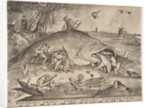 Big Fish Eat Little Fish, 1557 by Pieter van der Heyden/Pieter Bruegel the Elder