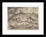 Big Fish Eat Little Fish, 1557 by Pieter van der Heyden/Pieter Bruegel the Elder