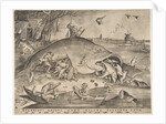 Big Fish Eat Little Fish, 1557 by Pieter van der Heyden/Pieter Bruegel the Elder