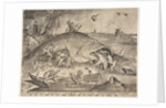Big Fish Eat Little Fish, 1557 by Pieter van der Heyden/Pieter Bruegel the Elder