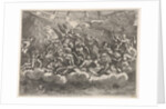 Gathering of various Olympian gods and mythological figures among clouds, Apollo at ce…, ca. 1680 by Pietro Santi Bartoli
