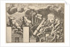 Giants crushed by rocks and the falling columns of the temple, clouds of smoke above…, ca. 1680 by Pietro Santi Bartoli