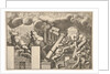 Giants crushed by rocks and the falling columns of the temple, clouds of smoke above…, ca. 1680 by Pietro Santi Bartoli