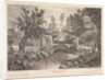 View of the Lavandieres Bridge at the Peasant House, mid-18th century by Quentin Pierre Chedel