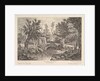 View of the Lavandieres Bridge at the Peasant House, mid-18th century by Quentin Pierre Chedel