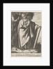 Plate 9: the Phrygian Sibyl holding the top of a tablet with her left hand and pointing wi…, 1609 by Raffaello Schiaminossi