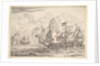 Naval Encounter with Three Vessels on the Right, from Naval Battle by Reinier Zeeman