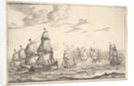 Naval Battle Scene, 17th century by Reinier Zeeman