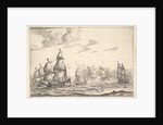 Naval Battle Scene, 17th century by Reinier Zeeman