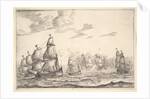 Naval Battle Scene, 17th century by Reinier Zeeman
