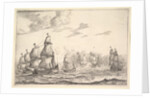 Naval Battle Scene, 17th century by Reinier Zeeman