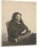 The Artist's Mother Seated at a Table Looking Right: Three-Quarter Length, ca. 1631 by Rembrandt Harmensz van Rijn