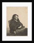 The Artist's Mother Seated at a Table Looking Right: Three-Quarter Length, ca. 1631 by Rembrandt Harmensz van Rijn