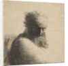 Bust of an Old Bearded Man Looking Down, Three-Quarters Right, 1631 by Rembrandt Harmensz van Rijn