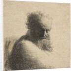 Bust of an Old Bearded Man Looking Down, Three-Quarters Right, 1631 by Rembrandt Harmensz van Rijn