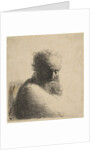 Bust of an Old Bearded Man Looking Down, Three-Quarters Right, 1631 by Rembrandt Harmensz van Rijn