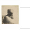 Bust of an Old Bearded Man Looking Down, Three-Quarters Right, 1631 by Rembrandt Harmensz van Rijn