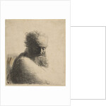 Bust of an Old Bearded Man Looking Down, Three-Quarters Right, 1631 by Rembrandt Harmensz van Rijn