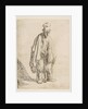 Beggar in a High Cap, Standing and Leaning on a Stick, ca. 1629 by Rembrandt Harmensz van Rijn