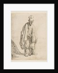 Beggar in a High Cap, Standing and Leaning on a Stick, ca. 1629 by Rembrandt Harmensz van Rijn