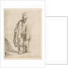 Beggar in a High Cap, Standing and Leaning on a Stick, ca. 1629 by Rembrandt Harmensz van Rijn