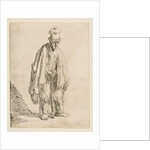 Beggar in a High Cap, Standing and Leaning on a Stick, ca. 1629 by Rembrandt Harmensz van Rijn