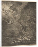 The Angel Appearing to the Shepherds by Rembrandt Harmensz van Rijn