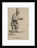 A Peasant in a High Cap, Standing Leaning on a Stick, 1639 by Rembrandt Harmensz van Rijn