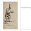 A Peasant in a High Cap, Standing Leaning on a Stick, 1639 by Rembrandt Harmensz van Rijn