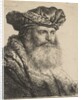 Bearded Man in a Velvet Cap with a Jewel Clasp, 1637 by Rembrandt Harmensz van Rijn
