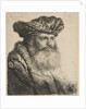 Bearded Man in a Velvet Cap with a Jewel Clasp, 1637 by Rembrandt Harmensz van Rijn