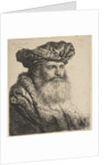Bearded Man in a Velvet Cap with a Jewel Clasp, 1637 by Rembrandt Harmensz van Rijn