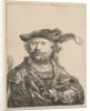 Self-Portrait in a Velvet Cap with Plume, 1638 by Rembrandt Harmensz van Rijn