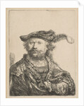 Self-Portrait in a Velvet Cap with Plume, 1638 by Rembrandt Harmensz van Rijn