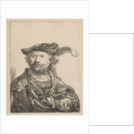 Self-Portrait in a Velvet Cap with Plume, 1638 by Rembrandt Harmensz van Rijn
