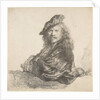 Self-Portrait, Leaning on a Stone Wall, 1639 by Rembrandt Harmensz van Rijn